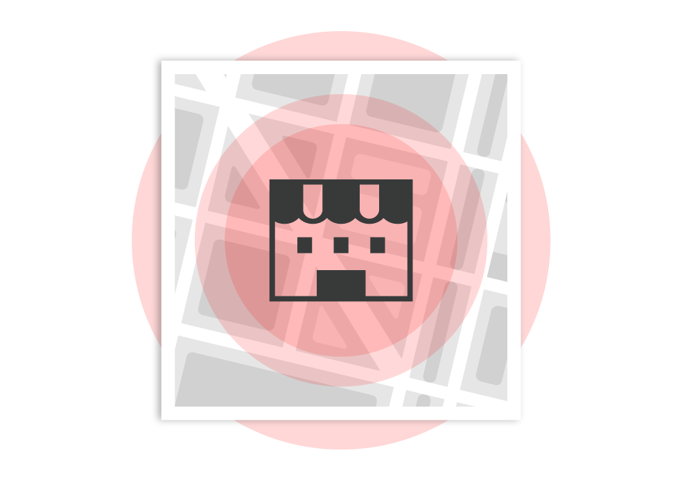 商圏来訪者だけに